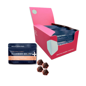 Seattle Gummy Company, Slumber Shots - Melatonin Free - Sleep Aid Gummies | 12-Pack, Wild Berry + Pineapple