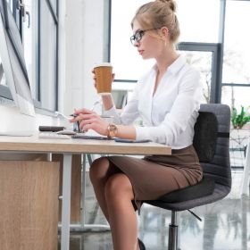 Lumbar Support Pillow Memory Foam Back Cushion with 3D Mesh Cover for Car Office Chair