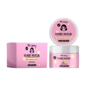 Wiieey Avocado Nourishing Hair Mask Brightening Smooth Hair Nourishing Frizzy Split Ends Repairing Hair Mask