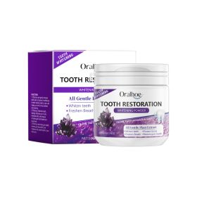 Oralhoe Purple Beauty Powder Mint Refreshing Clean Mouth Guard Remove Stains Fresh Breath Beauty Powder