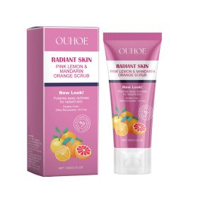 OUHOE Brightening Face Scrub, Gently Cleansing Exfoliating Dead Skin Brightening Soft Cleansing Scrub