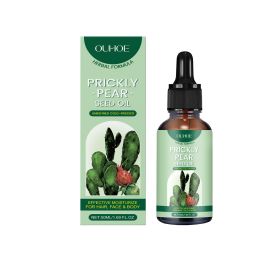 OUHOE Cactus Essential Oil, Daily Hair Gentle Moisturizing Whole Body Skin Plant Body Care Massage Essential Oil