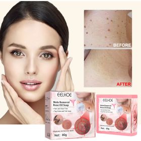 EELHOE Verruca Rose Essential Oil Soap Body Cleaning Nevus Verruca Face And Neck Silk Verruca Essence Soap