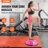 VEVOR Half Exercise Ball Trainer, 23 inch Balance Ball Trainer, 660lbs Capacity Stability Ball, Yoga Ball with Resistance Bands & Foot Pump