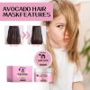 Wiieey Avocado Nourishing Hair Mask Brightening Smooth Hair Nourishing Frizzy Split Ends Repairing Hair Mask