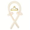 Soft Rubber Sleeping Curls Headband with Hair Clips and Scrunchie - No Heat Curls Ribbon for Lazy Hair Care
