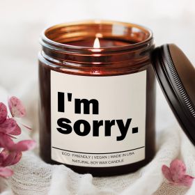 I'm sorry Candle (Title: Eucalyptus Lavender Herb)