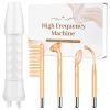 High Frequency Wand 'C Violet Portable Skin Therapy Machine For Anti-Aging - Skin Tightening - Wrinkle Reducing - Dark Circles - 4 In 1